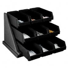 Self Serve Condiment Bin Stand Set with 3-Tier Stand 9RS9 480
